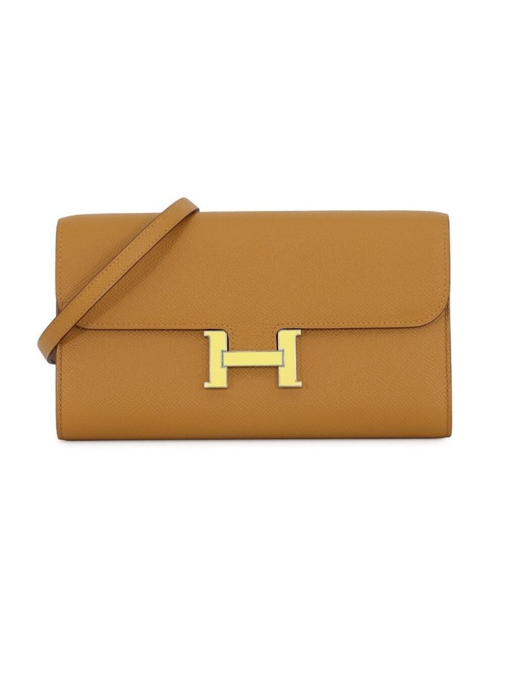 Hermes Wallet Constance to Go Long Sesame Lacquer Epsom